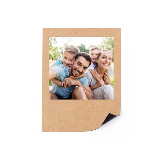 Fotohalter-Magnet aus recyceltem Karton von 185g / m2, für Fotos in der Größe 8,5x9 cm - Tunip Personalisiert