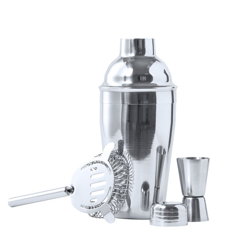 Cocktail-Set mit 3 Zubehörteilen aus Edelstahl mit Chrom-Finish - Wendol Personalisiert