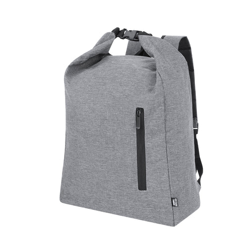 Rucksack der Liene "Natur" aus widerstandsfähigem 300D RPET, hergestellt aus recyceltem Kunststoff, um die Wiederverwendung von Plastikmüll zu fördern und zur Nachhaltigkeit des Planeten beizutragen - Sherpak...