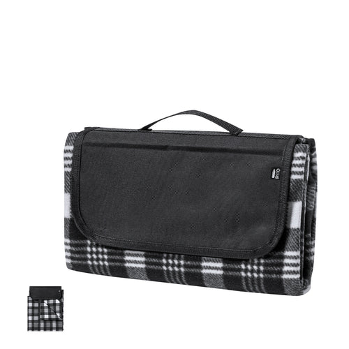 Picknickdecke in Premiumqualität aus 160 g / m2 RPET-Polyester, hergestellt aus recyceltem Kunststoff, um die Wiederverwendung von Plastikmüll zu fördern und zur Nachhaltigkeit des Planeten beizutragen - Zaralex...