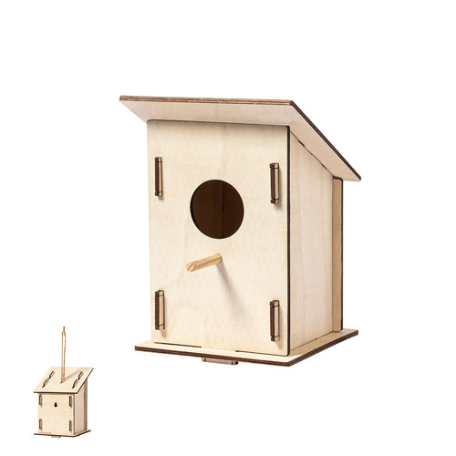 Original Vogelhaus aus 4mm dickem Holz - Pecker Personalisiert