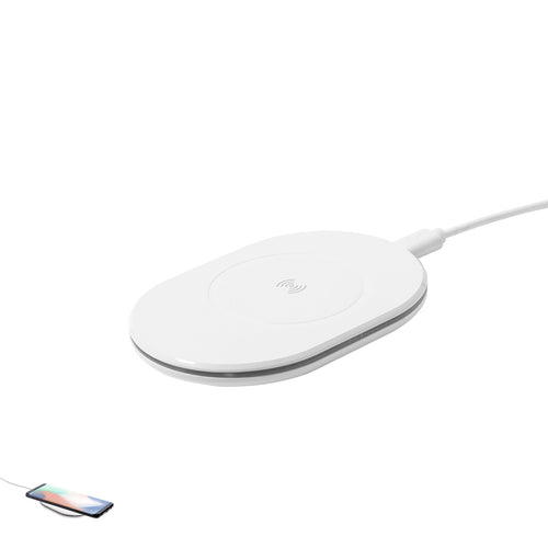 10W kabelloses Ladegerät der Nature Line, im praktischen ovalen Design - Zosmal RCS Personalisiert