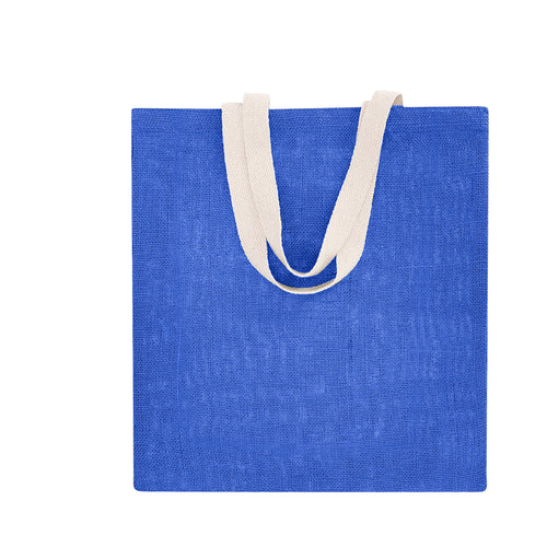 Tasche aus einer widerstandsfähigen Kombination aus 240 g/m2 Jute und Baumwollgriffen, alles in Naturtönen - Brios Personalisiert