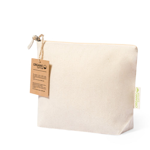 Kosmetiktasche aus Bio-Baumwolle mit einem Gewicht von 175g/m2 und in einem natürlichen Farbton - Boyan Personalisiert