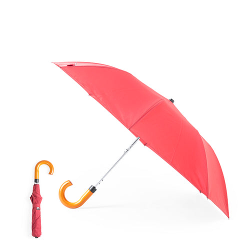 Linie "Natur" zusammenklappbarer Regenschirm, 100 cm Durchmesser - Branit Personalisiert