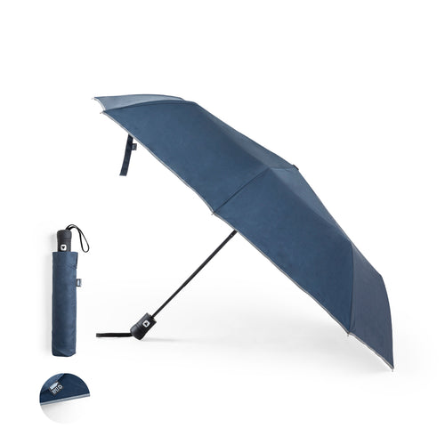 Linie "Natur" zusammenklappbarer Regenschirm, 100 cm Durchmesser - Nereus Personalisiert