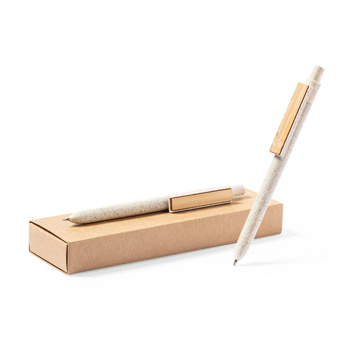 Linie "Natur" Set aus Kugelschreiber und Druckbleistift - Bruneok Personalisiert