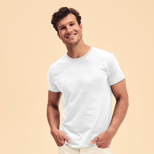 Weißes T-Shirt für Erwachsene Iconic von Fruit Of The Loom Personalisiert