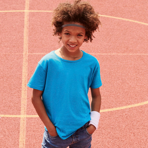Junge Farbe T-Shirt Iconic von Fruit Of The Loom Personalisiert