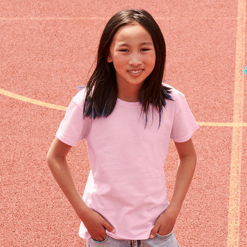 Mädchen Farbe T-Shirt Iconic von Fruit Of The Loom Personalisiert