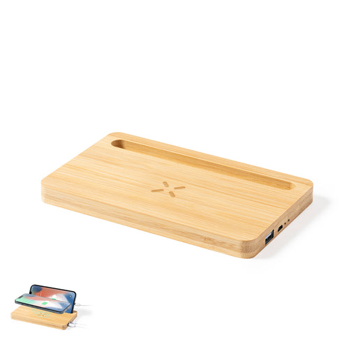 Kabelloser Organizer und Ladegerät 15W der Linie Natur - Loubron Personalisiert