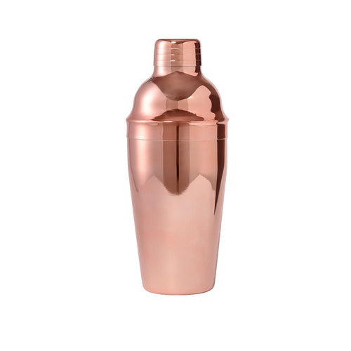 Cocktailshaker mit einem Fassungsvermögen von 550 ml aus rostfreiem Stahl mit einer Außenbeschichtung aus verzinktem Kupfer - Hamberly Personalisiert