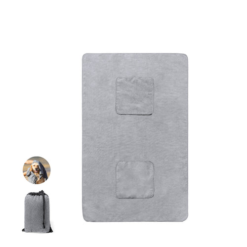 Haustierhandtuch aus strapazierfähigem 160 g/m² Polyester - Yelyn Personalisiert