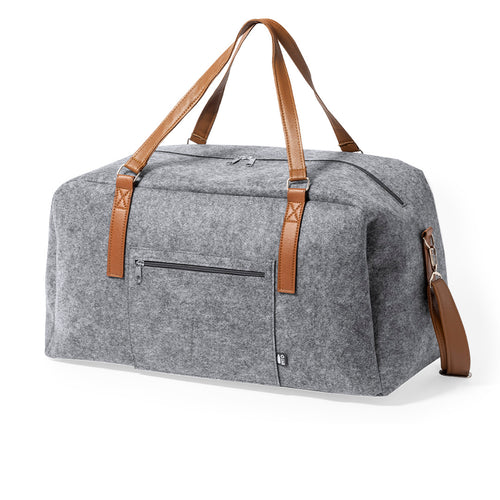 Linie Natur Stilvolle Tasche aus strapazierfähigem Filz-RPET - Denver Personalisiert