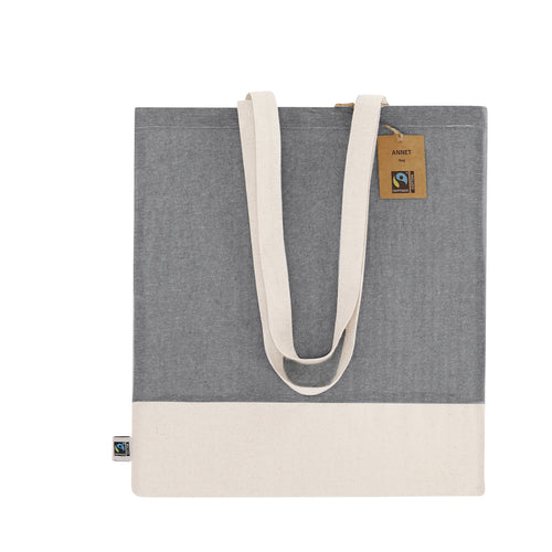 Linie Natur Tasche, hergestellt aus Baumwolle 140 g/m² - Annet Fairtrade Personalisiert