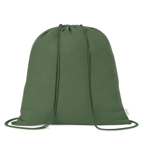 Linie Natur Rucksack mit Kordelzug aus Bio-Baumwolle 120g/m2 - Maziu Personalisiert