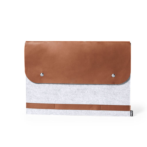 Originelle und weiche Laptop-Tasche der Linie "Natur", hergestellt aus strapazierfähigem RPET-Filz - Brack Personalisiert