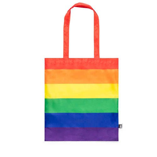 Mehrfarbige Rainbow-Tasche, hergestellt aus RPET 210T - Rubiros Personalisiert