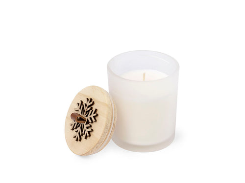 Kerze im Weihnachtsdesign mit Vanilleduft - Lilnax Personalisiert