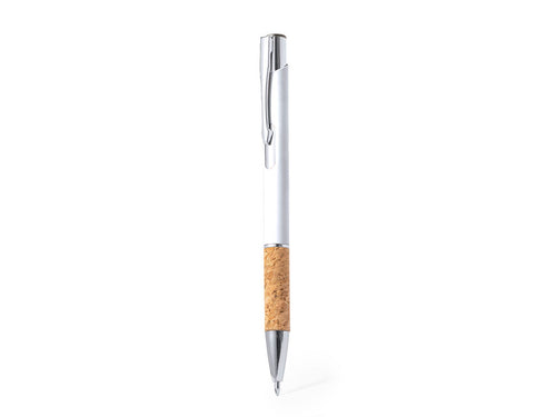 Eleganter Kugelschreiber mit Naturlinie und Druckknopfmechanik - Logard Personalisiert