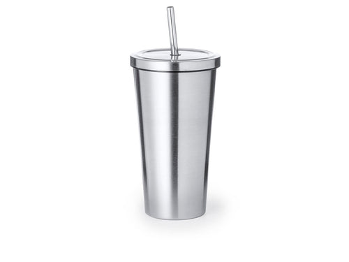 Stilvoller doppelwandiger Thermobecher aus Edelstahl mit 600 ml Fassungsvermögen - Moder Personalisiert