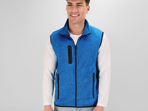 Gilet Anderson Personalizzato - Elegante gilet dal design bicolore in caldo e morbido pile da 280 g/m2, con trattamento anti-pilling, disponibile in diversi colori