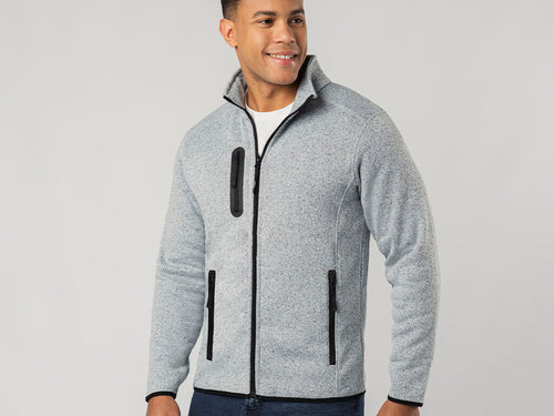 Modische Jacke im zweifarbigen Design aus warmem und weichem 280g/m2 Fleece mit Antipilling-Behandlung, erhältlich in verschiedenen Farben - Blossom Personalisiert
