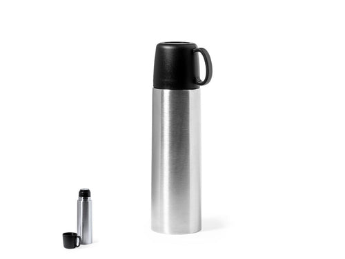 Edelstahl-Thermoskanne mit 500 ml Fassungsvermögen und doppelwandig für eine bessere und länger anhaltende Temperaturerhaltung - Tibber Personalisiert
