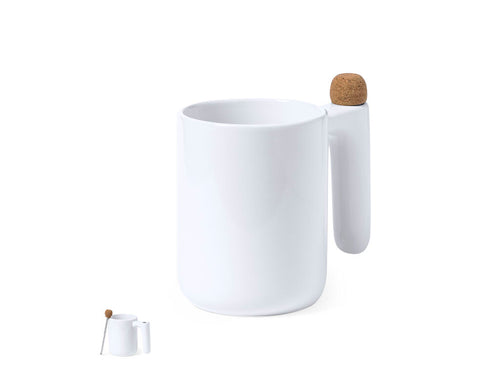 Keramikbecher mit einem Fassungsvermögen von 500 ml und einer glänzenden Oberfläche - Beverly Personalisiert
