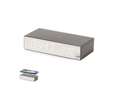 Multifunktionsuhr mit integriertem kabellosen 10-W-Ladegerät - Barret Personalisiert