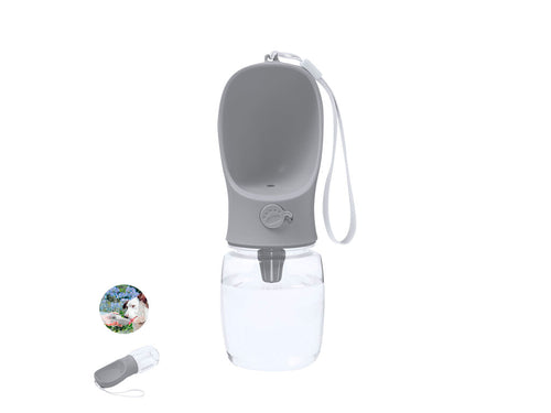 Praktische 350-ml-Trinkflasche für Haustiere, hergestellt aus einer Kombination aus widerstandsfähigem ABS und PET - Flaganan Personalisiert