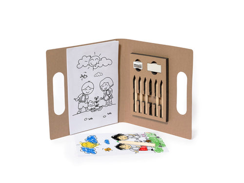 Malset aus recyceltem Karton - Clumber Personalisiert