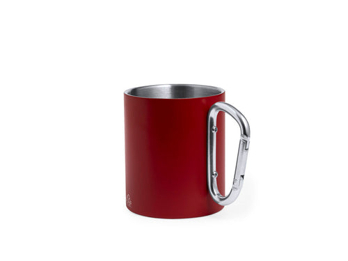 Doppelwandiger Becher aus recyceltem Edelstahl mit 300ml Fassungsvermögen - Lecrer Personalisiert