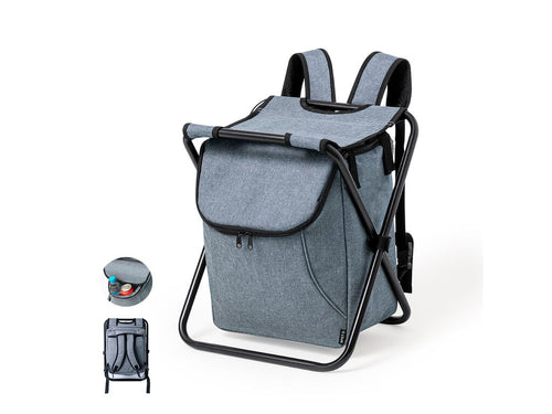 Klappstuhl mit Aluminiumgestell und im Sitz integrierter Kühltasche - Sagan Personalisiert