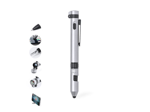 Handlicher Multifunktionsstift mit 7 Verwendungsmöglichkeiten - Posdan Personalisiert