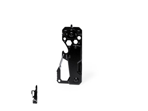 Hervorragendes Multitool aus Aluminium und Edelstahl mit schwarzer Oberfläche - Valixia Personalisiert