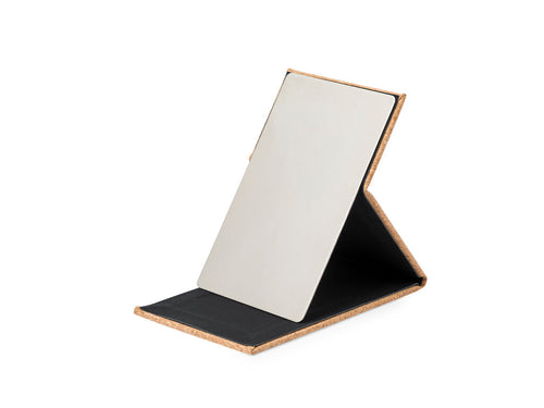 1X Klappspiegel aus Kork - Tambour Personalisiert