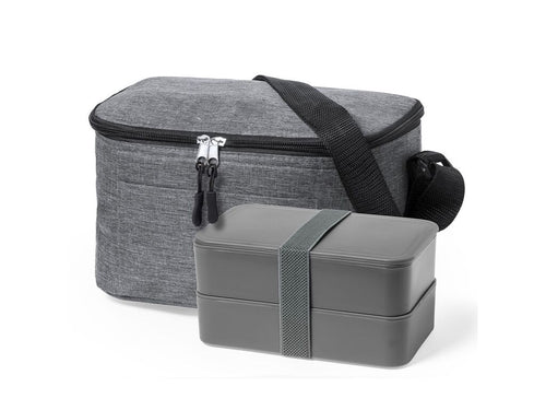 Kühler aus langlebigem 600D RPET-Polyester mit einem attraktiven Melange-Effekt - Glaxia Personalisiert