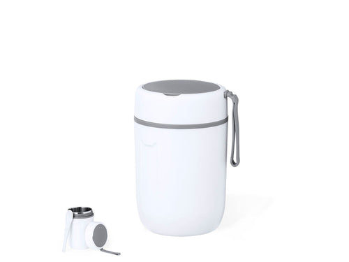Doppelwandige Lunchbox aus Edelstahl und PP, mit einem Fassungsvermögen von 500 ml - Reuteman Personalisiert