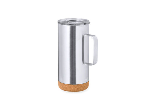 Thermotasse aus recyceltem Edelstahl mit Doppelwand und 450 ml Fassungsvermögen - Frilan Personalisiert