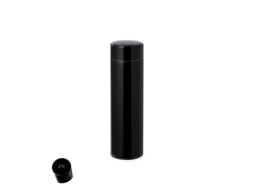 Hochwertige Doppelwand-Thermosflasche mit 450ml Fassungsvermögen, mit integriertem Tasttemperaturmesser im Deckel - Sutung Personalisiert