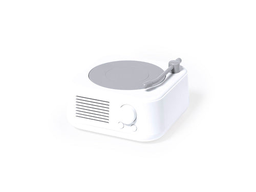 Bluetooth®-Lautsprecher in Form eines originellen Plattenspielers, kompakt und mit 5 W Leistung - Bitels Personalisiert