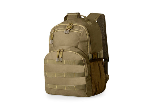 Taktischer Rucksack aus strapazierfähigem 800D-Polyester in Sandbrauntönen - Salced Personalisiert