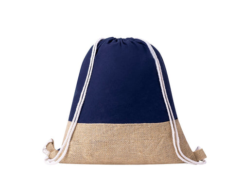 Rucksack mit Kordelzug aus recyceltem Baumwollmaterial 120 g/m2 - Zyndrax Personalisiert