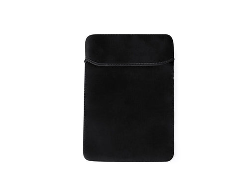 Praktische Laptophülle aus Softshell und in der Farbe Schwarz - Brunap Personalisiert
