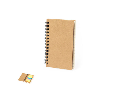 Notizblock mit Ringen und Softcover aus recyceltem Karton - Estein Personalisiert
