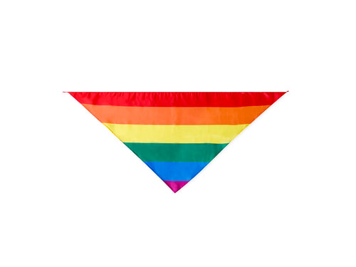 Mehrfarbiges Regenbogen-Bandana aus weichem Polyester - Faralax Personalisiert