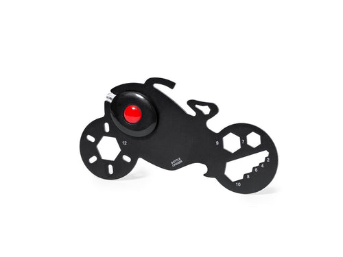 Cooles und praktisches Multitool aus Edelstahl in Form eines Motorrads - Flanery Personalisiert