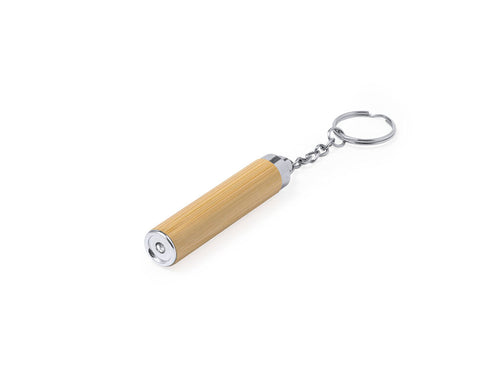 Taschenlampen-Schlüsselanhänger aus Bambus - Joper Personalisiert