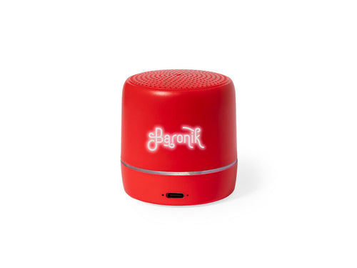 Kompakter Bluetooth®-Lautsprecher mit LED-Beleuchtung im Inneren - Kucher Personalisiert